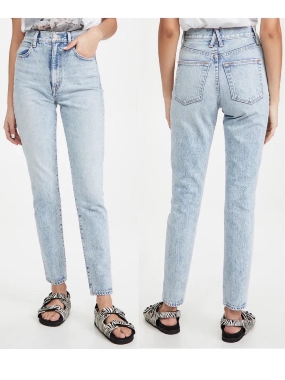 SLVRLAKE Beatnik High Rise Slim Jeans in Crosby Wash Size 25